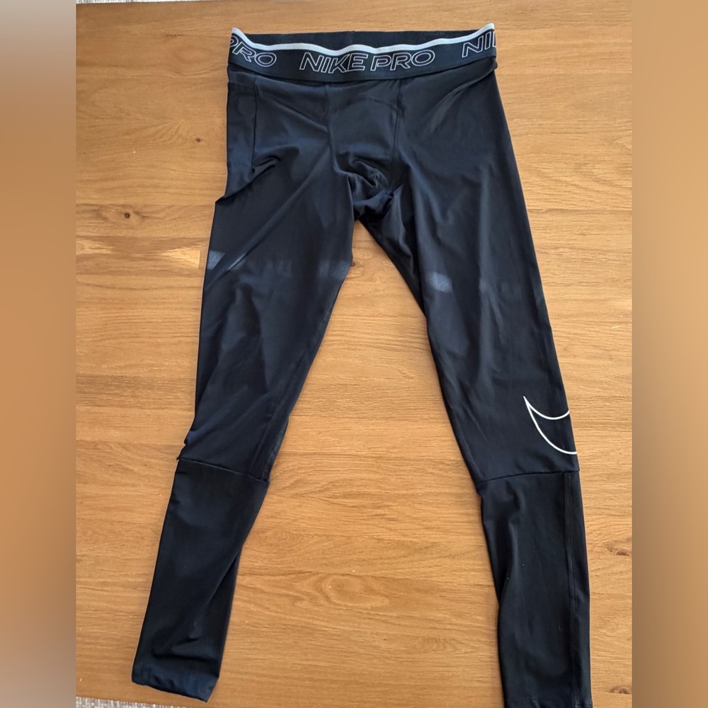 Nike Set of 3 Black Dri-FIT Pro Compression Leggings - Picture 3 of 4